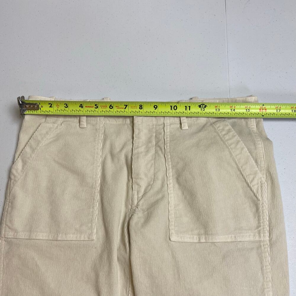 Nili Lotan Women's Jenna Ivory Corduroy Slim Tapered Utility Pant Size 4 - Picture 6 of 10